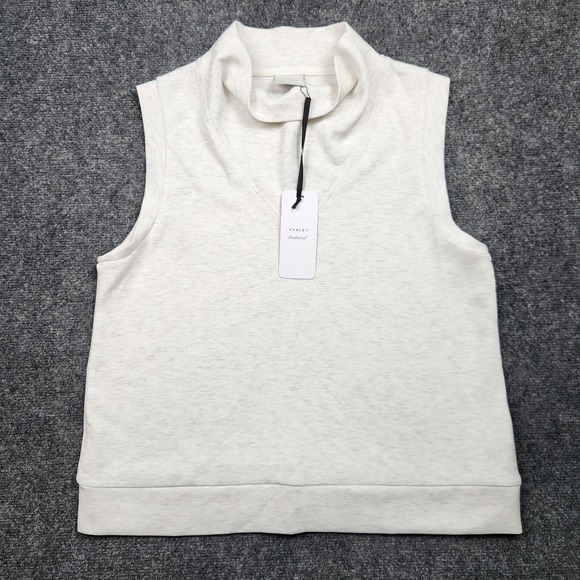 Varley Sweaters - Varley Ellen Cowl Tank Top Womens Large White DoubleSoft Lightweight Knit
